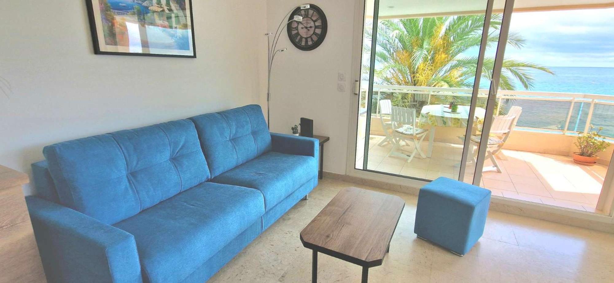 Appartement Bord De Mer Avec Garage Menton Bagian luar foto